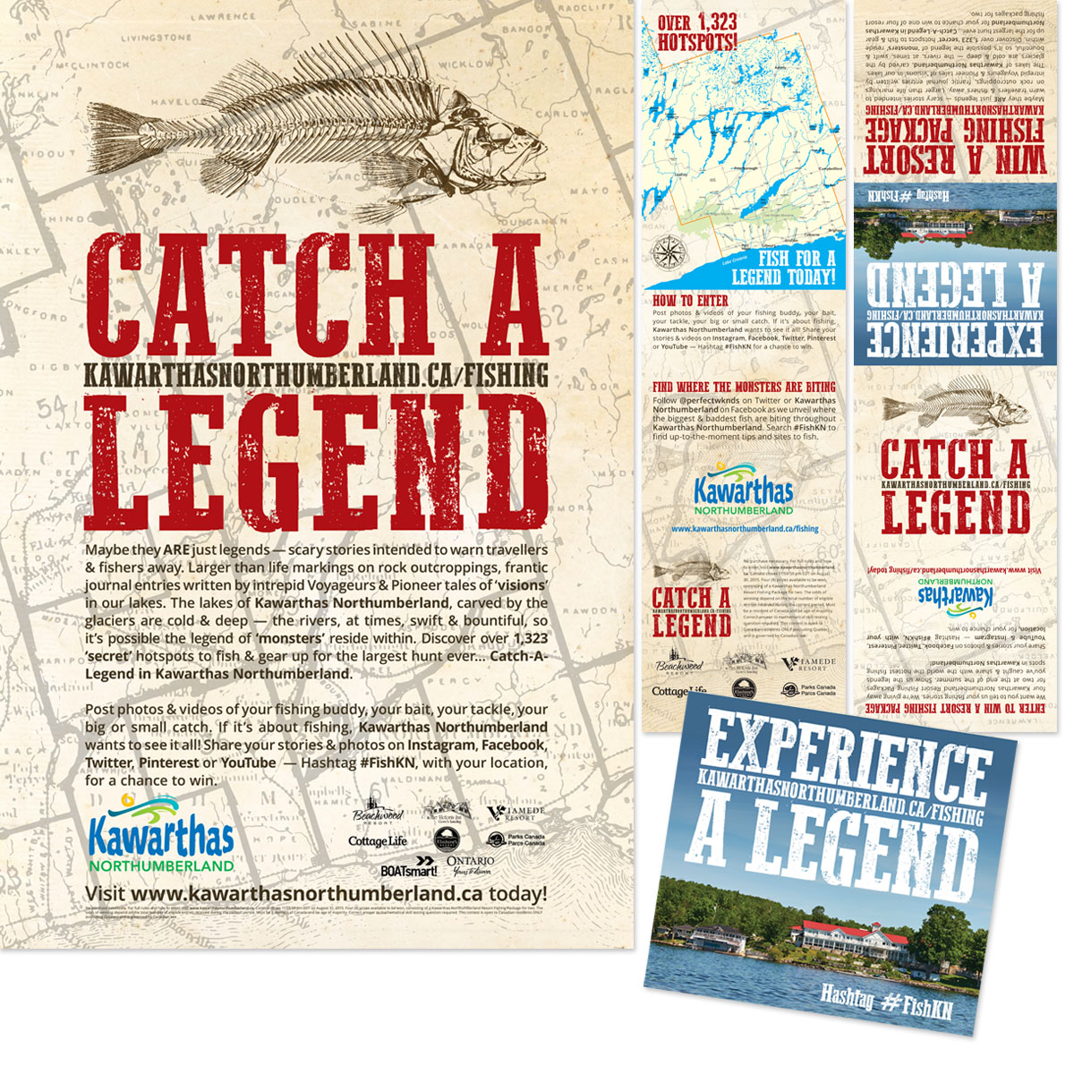 Kawarthas Northumberland - Catch A Legend - Collateral, Branding & Responsive Website