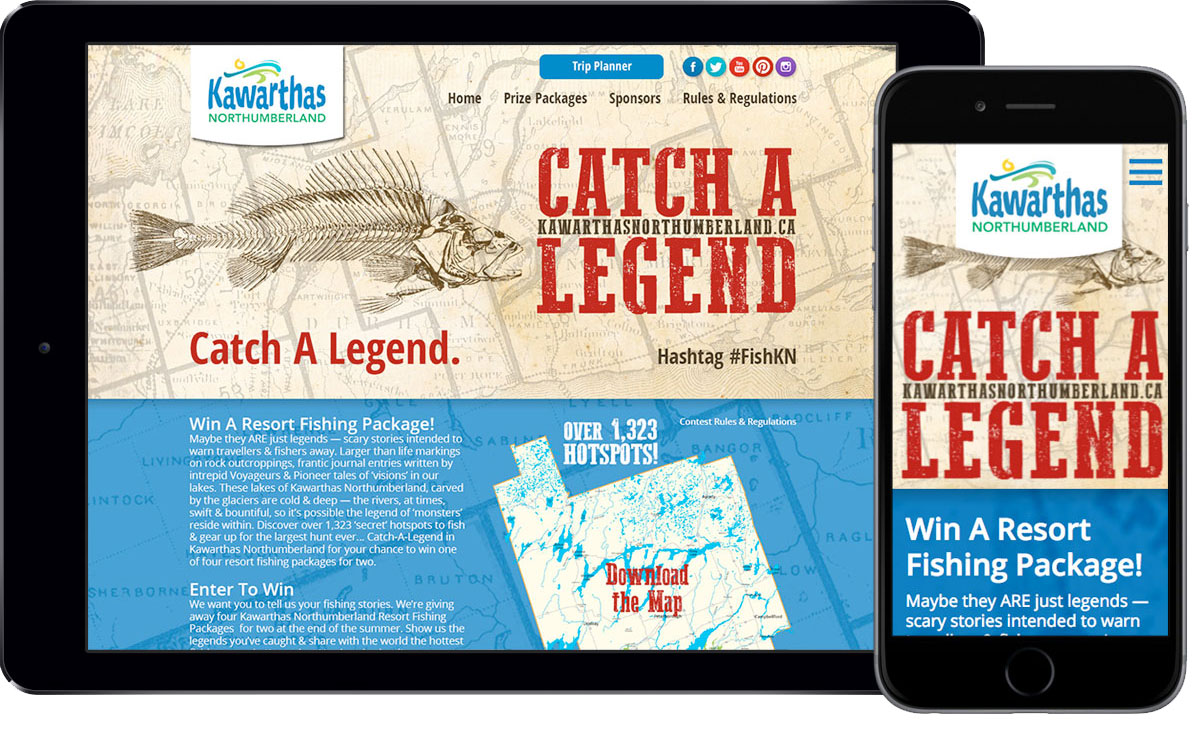 Kawarthas Northumberland - Catch A Legend - Website