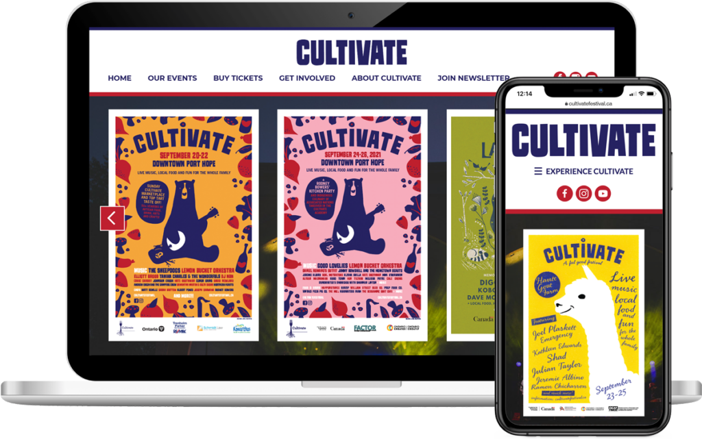 Cultivate Festival Responsive Website