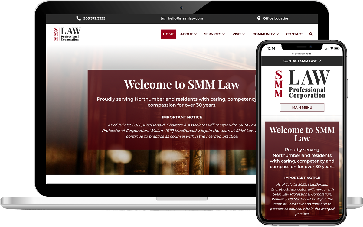 SMM Law Responsive Website